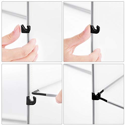 SONGMICS skostativ, stabelbar, m. 9 bokser og 9 hyller - klar plast