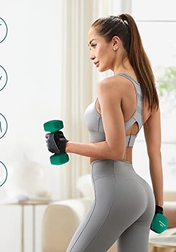 SONGMICS manual 4 kg, vanntett og sklisikker - grnn neopren stpejern (sett med 2)