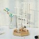 SONGMICS smykkestativ - hvitt jern og naturlig tre