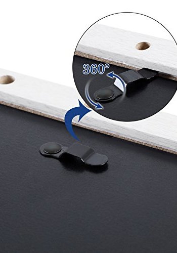 SONGMICS veggmontert bilderamme, collage for 12 bilder - hvit trekorn MDF