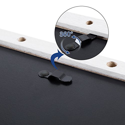 SONGMICS veggmontert bilderamme, collage for 12 bilder - hvit trekorn MDF