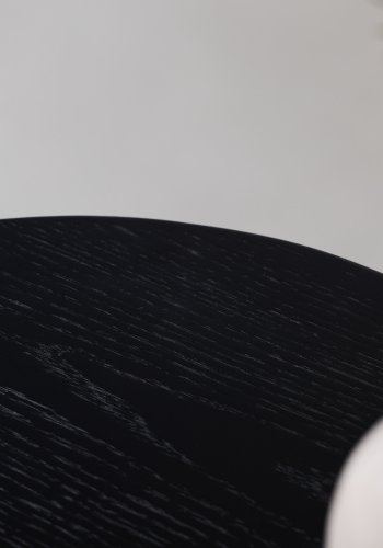 VIND KOLLEKSJON Fjllbacka TV-bord, m. 2 drer og hyller - svart eikefiner/MDF (160x48)