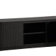 VIND KOLLEKSJON Fjllbacka TV-bord, m. 2 drer og hyller - svart eikefiner/MDF (160x48)