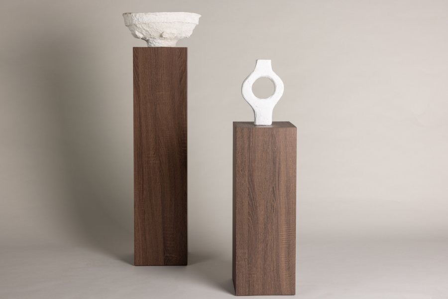 VIND COLLECTION Ramsvik pidestall, firkantet - brun MDF (H:95)