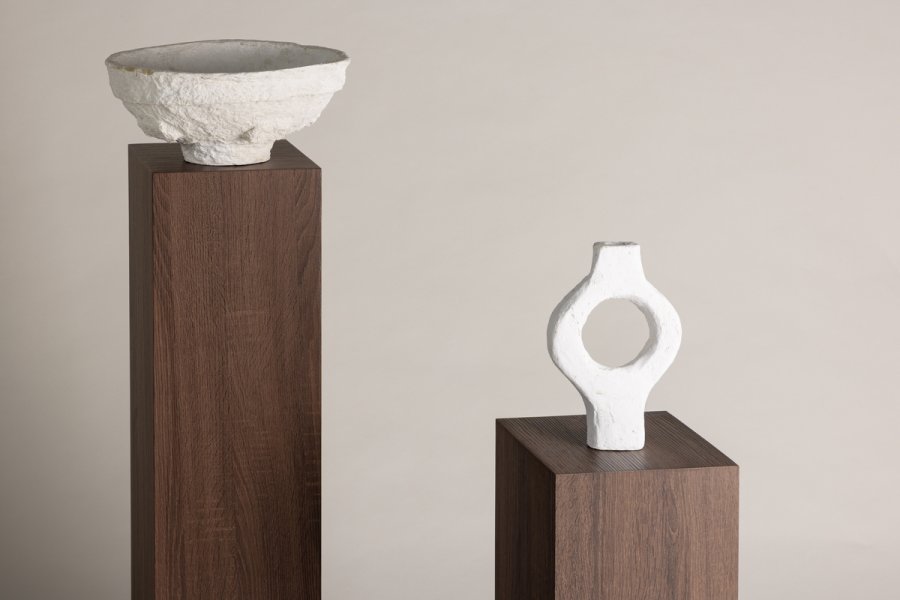 VIND COLLECTION Ramsvik pidestall, firkantet - brun MDF (H:95)