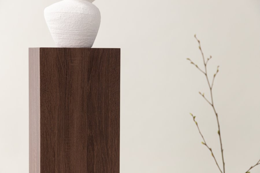 VIND COLLECTION Ramsvik pidestall, firkantet - brun MDF (H:95)
