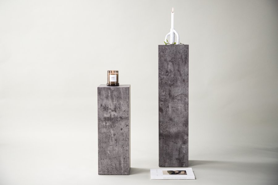 VIND COLLECTION Ramsvik pidestall, firkantet - gr MDF (H:65)