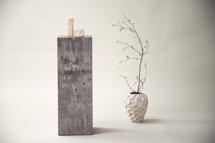 VIND COLLECTION Ramsvik pidestall, firkantet - gr MDF (H:65)