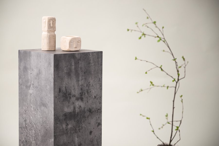 VIND COLLECTION Ramsvik pidestall, firkantet - gr MDF (H:65)