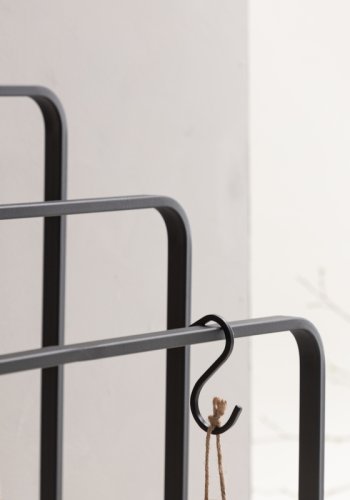 VIND COLLECTION Drammen M hndklestativ - sort stl (H:84)