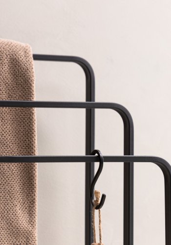 VIND COLLECTION Drammen M hndklestativ - sort stl (H:84)