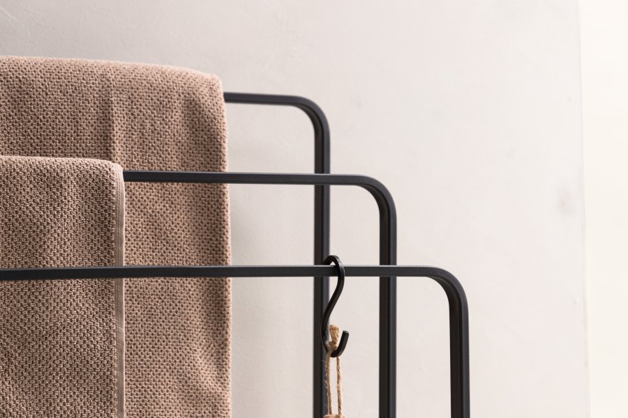 VIND COLLECTION Drammen M hndklestativ - sort stl (H:84)