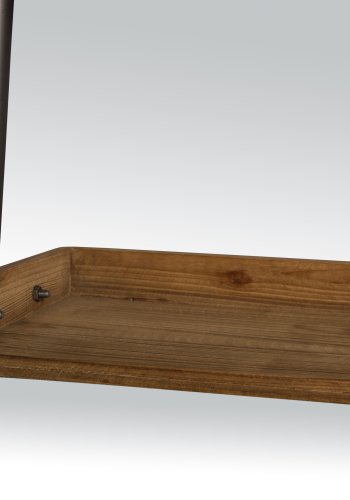 WHITE LABEL LIVING Wally stigehylle, m. 5 hyller - brun furu