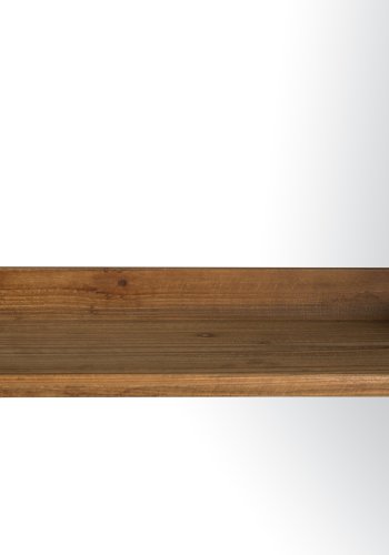 WHITE LABEL LIVING Wally stigehylle, m. 5 hyller - brun furu