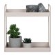 HOUSE NORDIC Stende Dobbel hylle, stl, sand, 2 hyller, 30x15x31 cm