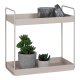 HOUSE NORDIC Stende Dobbel hylle, stl, sand, 2 hyller, 30x15x31 cm