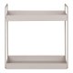 HOUSE NORDIC Stende Dobbel hylle, stl, sand, 2 hyller, 30x15x31 cm