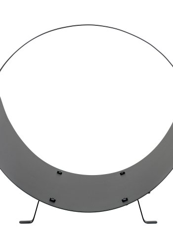 HOUSE NORDIC Vedkurv, stl, sort, 40x35x33,5 cm