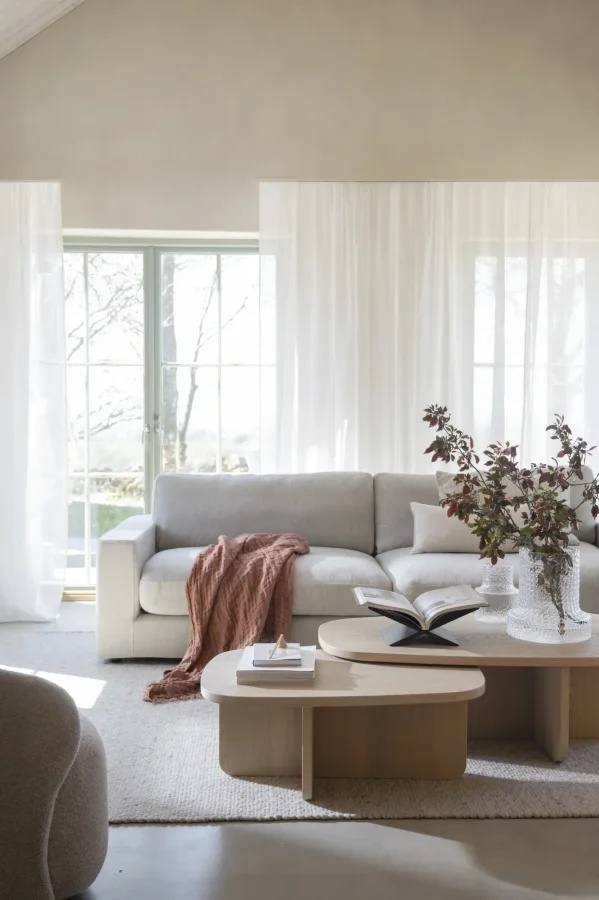 ROWICO Langdon soffa 4-sits sandf�rgat tyg Casual #36