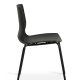 Liv spisebordsstol - svart PVC og sort metall