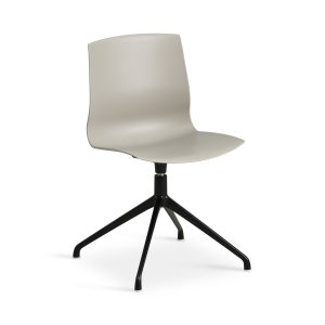 Liv spisebordsstol, m. drejefunktion - stone PVC og sort metal