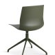 Liv spisebordsstol, med dreiefunksjon - oliven PVC og olivenmetall