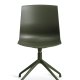 Liv spisebordsstol, med dreiefunksjon - oliven PVC og olivenmetall