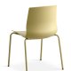 Liv spisebordsstol - sennepsgul PVC og sennepsgul metall