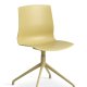 Liv spisebordsstol, med svingfunksjon - sennepsgul PVC og sennepsgul metall