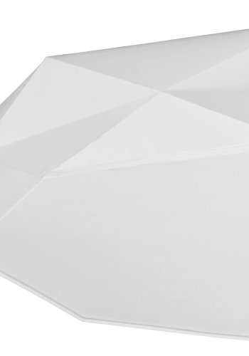 TK Kantoor loftlampe - hvid stof og hvid metal