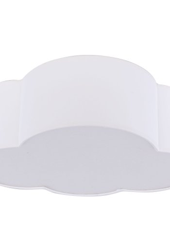 TK Sky barnelampe, Mini - hvitt stoff og hvit plast