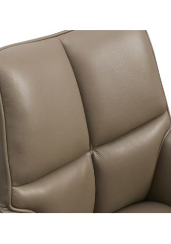 Lily spisestuestol, med armlener - nougatskinn og svarte ben