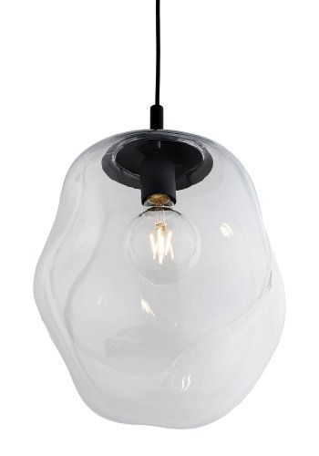 TK Sol loftlampe - klar glas og sort metal