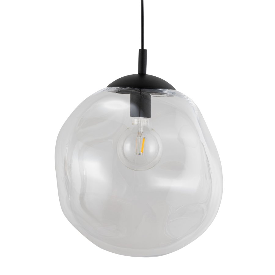TK Sol loftlampe - klar glas og sort metal