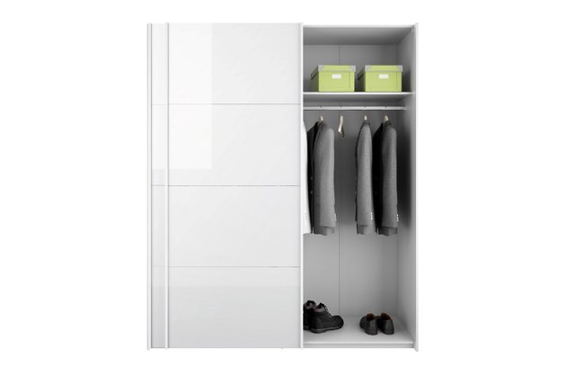 
TVILUM Firenze garderobeskab - hvid laminat, 2 skydelåger
