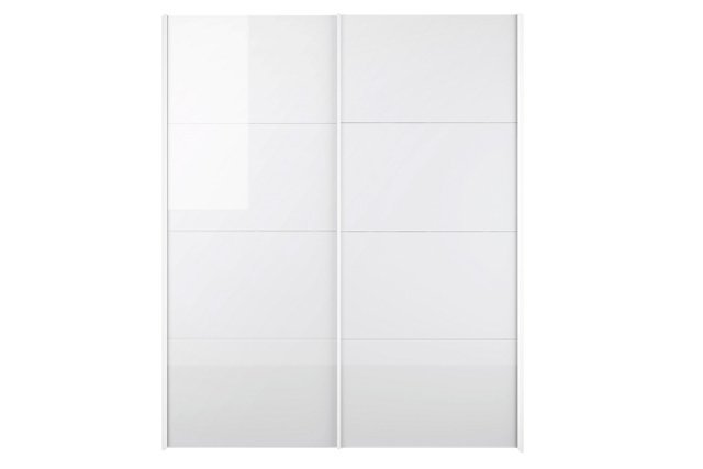 
TVILUM Firenze garderobeskab - hvid laminat, 2 skydelåger
