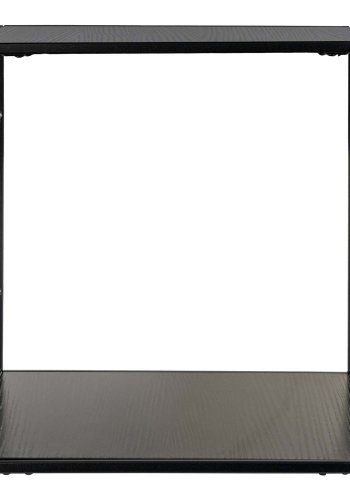 HOUSE NORDIC Vita vegghylle - sort melamin og sort stl (36x36x36)