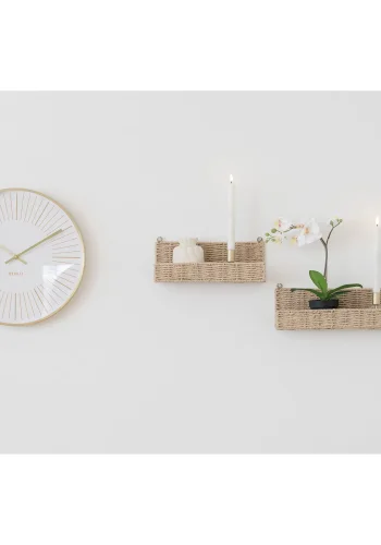 HOUSE NORDIC Treviso vegghylle - naturpapir (sett med 2)