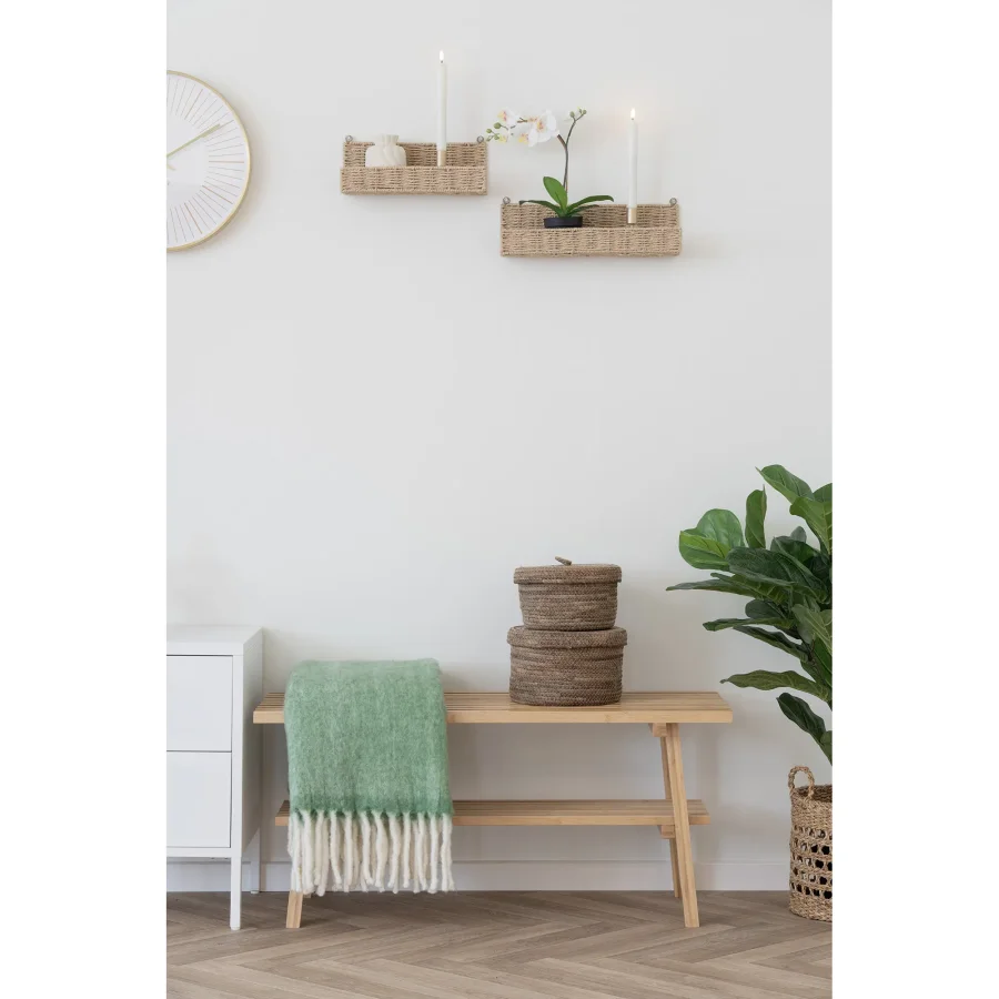 HOUSE NORDIC Treviso vegghylle - naturpapir (sett med 2)