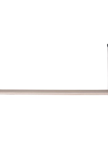 HOUSE NORDIC rektangulr Arnhem vegghylle - tre og sort stl (65x27)