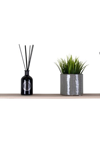 HOUSE NORDIC rektangulr Arnhem vegghylle - tre og sort stl (65x27)