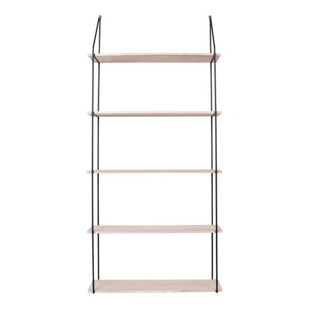 Rektangulr Eindhoven vghylde - tr og sort stl