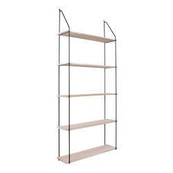 Rektangulr Eindhoven vghylde - tr og sort stl