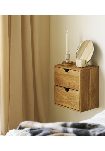 HOUSE NORDIC�Townsville v�ghylde, m. 2 skuffer, kvadratisk - natur egetr�