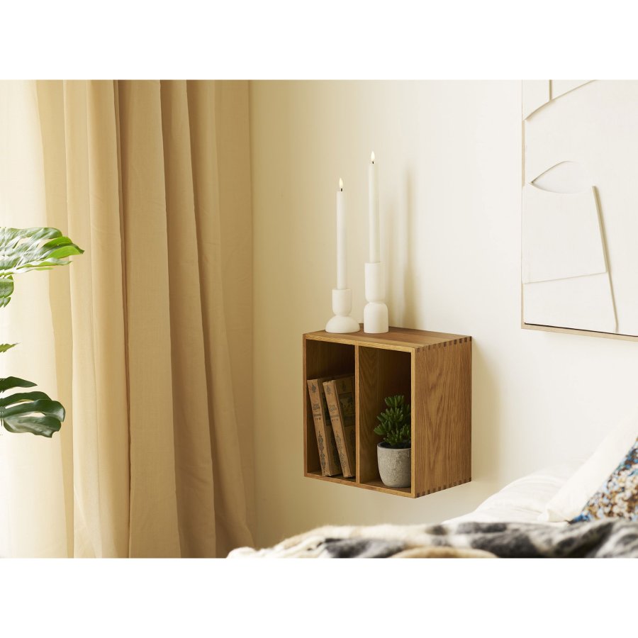 HOUSE NORDIC Townsville v�ghylde, m. 2 hylde, kvadratisk - natur egetr�