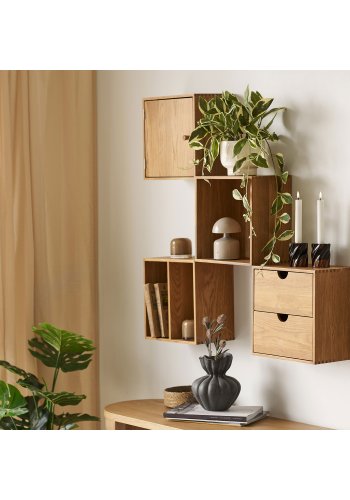 HOUSE NORDIC Townsville v�ghylde, m. 2 hylde, kvadratisk - natur egetr�