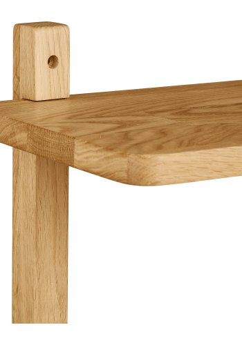 HOUSE NORDIC Townsville v�ghylde, m. 3 hylder, kvadratisk - natur egetr�