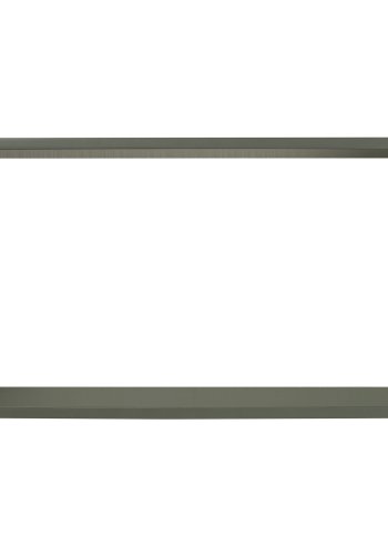 HOUSE NORDIC Bamberg v&auml;gghylla, med 2 hyllplan, rektangul&auml;r - gr&ouml;n MDF