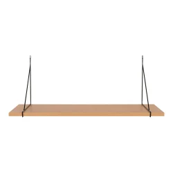 HOUSE NORDIC Chiba vghylde, rektangulr - natur melamin og sort stl (B: 80cm)