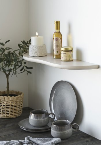 HOUSE NORDIC Botta v&auml;gghylla, rektangul&auml;r - beige MDF